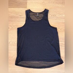 Victoria’s Secret Women’s Black Mesh/ LaceTrim Tank Top size Large